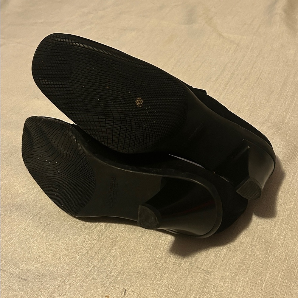 C La Canadiene Black Suede Loafers With Buckle View 6